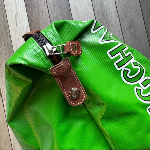 Longchamp Big Weekender Bag. Leather + Dive Vinyl Super Rare+Durable+Very Cool! - Picture 7 of 10